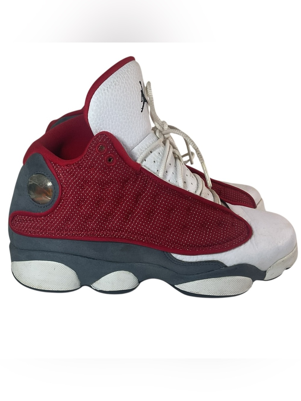 Nike Air Jordan 13 Retro Red Flint 884129-600 White Red Flint Grey Size 6.5Y